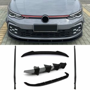 Gloss Black Aero Lowline Kit For VW Golf MK8 R-Line 20+