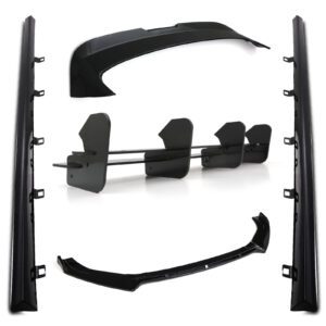 Gloss Black Aero Lowline Kit For VW Golf MK7.5 R & R-Line 16-20