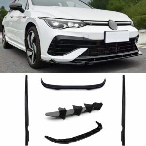 Gloss Black Aero Lowline Kit For VW Golf MK8 R 20+