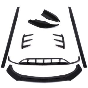 Gloss Black Aero Style Kit For Mercedes A Class A45 AMG & AMG Line 15-18