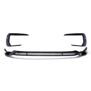 Gloss Black ABS Style Front Splitter With Sensor Holes For VW Transporter T6.1 19-24