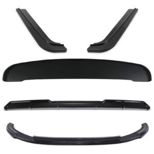 Gloss Black Aero Lowline Body Kit For VW Transporter T6 T6.1 Tailgate 16-24
