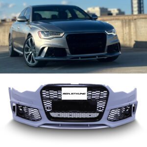 Primed Front Bumper RS6 Style For Audi A6 C7 11-14