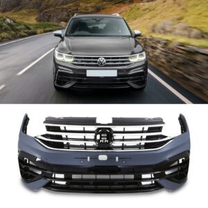 Primed Front Bumper R Style For VW Tiguan MK2 Facelift 21+