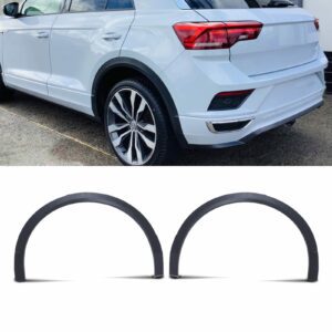 Matte Black Rear Wheel Arches Pair For VW T-Roc 18+