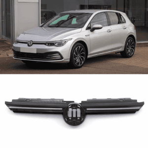 Gloss Black Grille With LED DRL For VW Golf MK8 20+