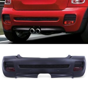 Primed Rear Bumper JCW Style For Mini Cooper R56 06-13