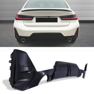 Gloss Black Rear Diffuser For BMW 3 Series G20 LCI 22+