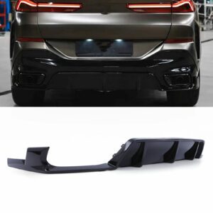 Gloss Black Rear Diffuser For BMW X6 G06 20-24
