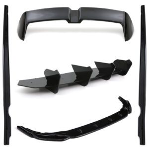 Gloss Black Aero Lowline Kit Oettinger Style For VW Golf MK8 R 20+