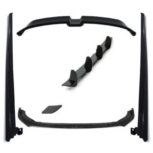 Gloss Black Aero Lowline Kit Oettinger Style For VW Polo MK6 AW GTI & R-Line 18+