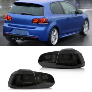 Smoked LED Tail Lights For VW Golf MK6 Hatch 08-13