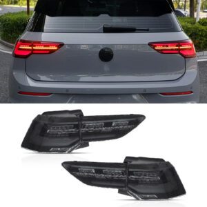 Smoked LED Tail Lights For VW Golf MK8 20+