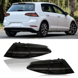 Smoked LED Tail Lights For VW Golf MK7 / MK7.5 Hatch 14-20