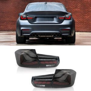 Smoked LED Tail Lights GTS Style For BMW 3 Series F30 12-18