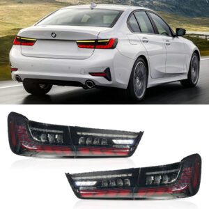 Smoked LED Tail Lights For BMW 3 Series G20 G80 Pre-LCI 19-22