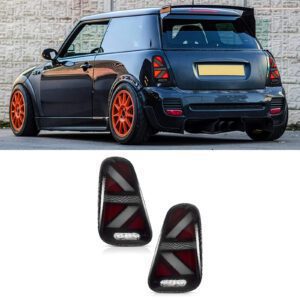 Clear LED Union Jack Tail Lights For MINI R50 R52 R53 01-06