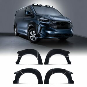 Gloss Black Wheel Arches For Ford Transit Custom SWB 23+