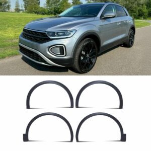 Matte Black Wheel Arches Complete Set For VW T-Roc 18+