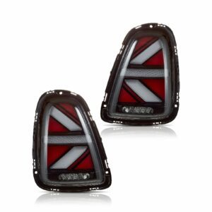 Clear LED Tail Lights Union Jack Style For MINI R56 R57 R58 R59 06-15
