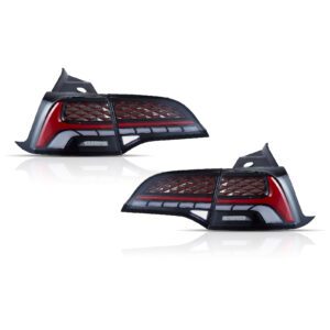 Smoked LED Tail Lights For Tesla Model Y 17-23