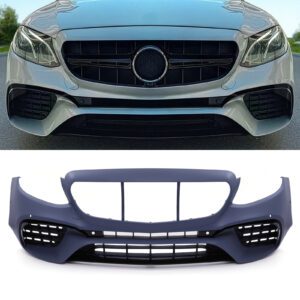 Ready Primed Front Bumper E63 AMG Style Replacement - Mercedes E-Class W213 2016-2020
