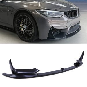 Gloss Black Front Splitter Extension M Performance Look For BMW F80 M3 | F82 F83 M4 14-20