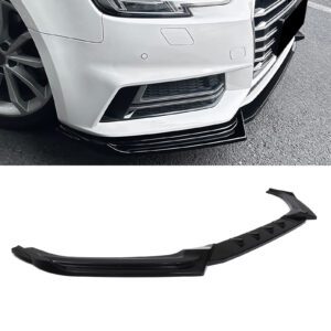 Gloss Black Front Splitter For Audi A4 S-Line S4 B9 15-20