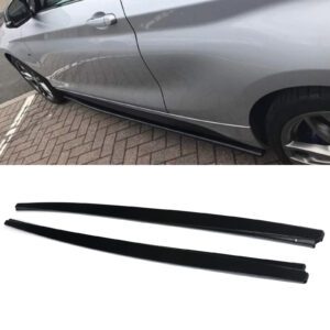 Gloss Black Side Skirts M Performance Style For BMW 1 Series F20/F21 11-15