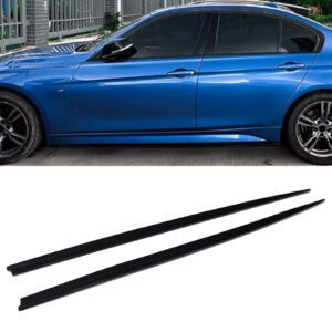 Gloss Black Side Skirts M Performance Style For BMW 3 Series F30/F31 12-19