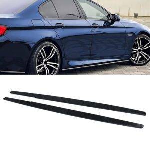 Gloss Black Side Skirts M Performance Style For BMW 5 Series F10 F11 10-17
