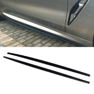 Gloss Black Side Skirts M Performance Style For BMW 8 Series G16 2019+