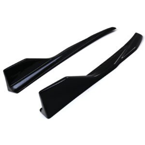Gloss Black Rear Bumper Spats For Audi A7 4G8 2015-2018