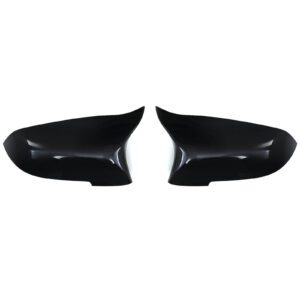 Gloss Black Side Mirror Covers M Style For BMW 5 Series F10 F11 F07 2014-2017