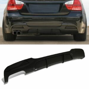 Gloss Black Rear Bumper Diffuser For BMW 3 Series E90 2005-2011