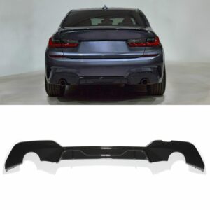 M Performance Style Dual Exit Rear Diffuser For BMW 3 Series G20 2018+