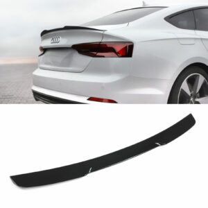 M4 Style Rear Boot Spoiler Lip Gloss Black For Audi A5 8T 09-12