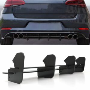 Gloss Black TCR Style Rear Blade Diffuser For VW Golf R MK7.5 17-20