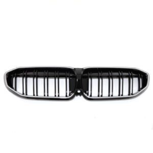 Gloss Black Double Slat LED Grille For BMW 3 Series G20 2019-2022