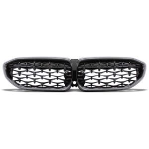 Gloss Black Diamond Style LED Grille For BMW 3 Series G20 2019-2022
