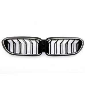Gloss Black Double Slat LED Grille For BMW 5 Series G30 2019+