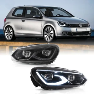 LED Headlights For VW Golf MK6 08-13